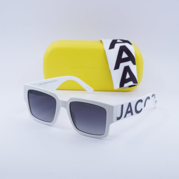 Marc Jacobs MARC 739/S 0CCP 90 Square Sunglasses - White\Dark Grey Gradient - Picture 1 of 10